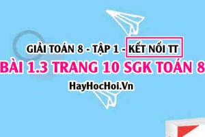 Bài 1.3 SGK Toán 8 tập 1 Kết nối tri thức